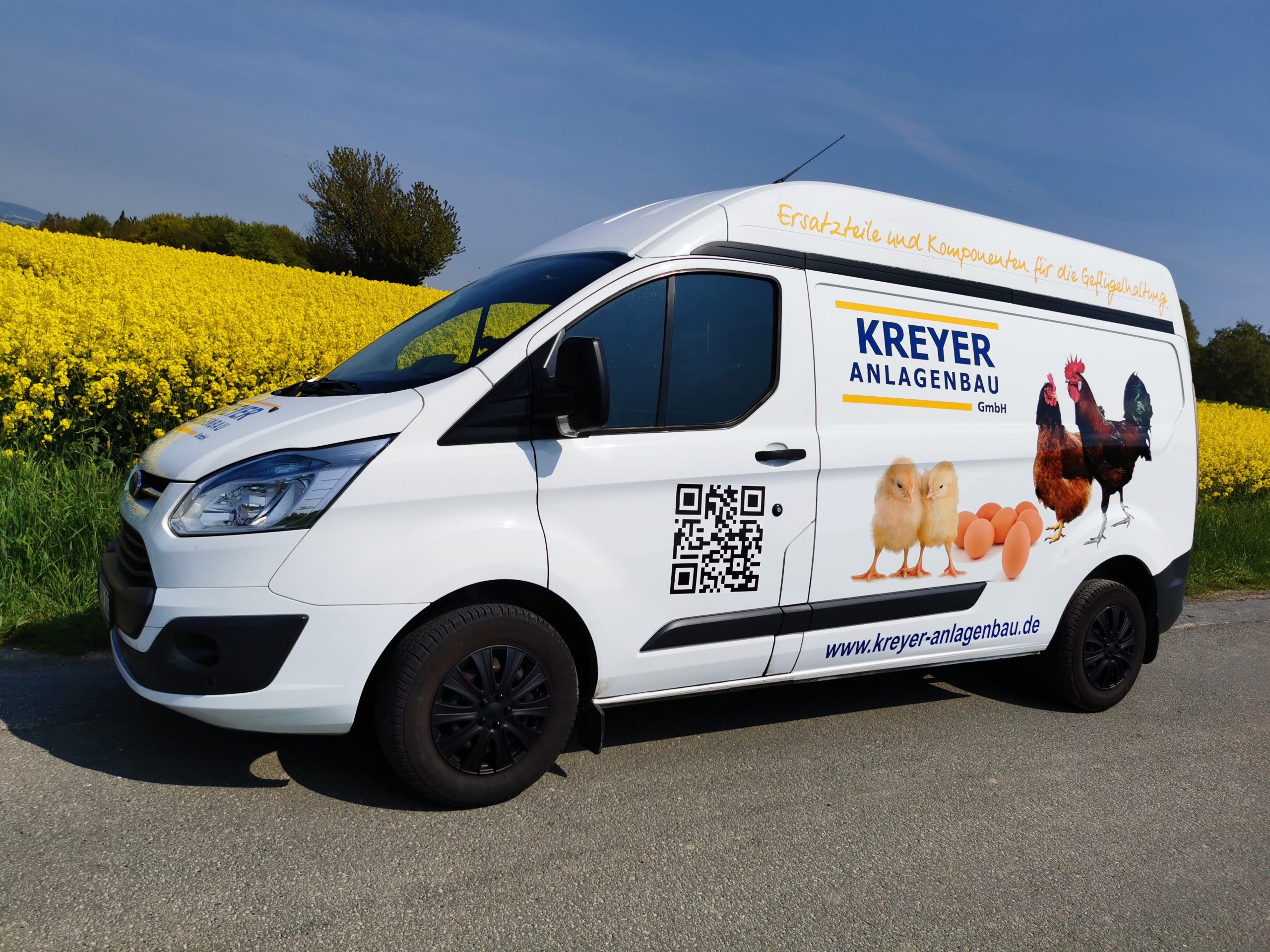 KREYER Anlagenbau Firmenfahrzeug für Ersatzteil-Service vor Ort